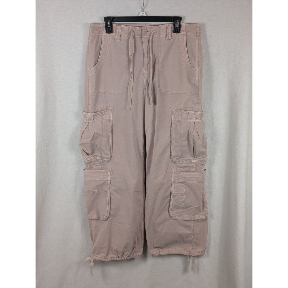 American Eagle High Rise Wide Leg Cargo Jogger Women's Size 10